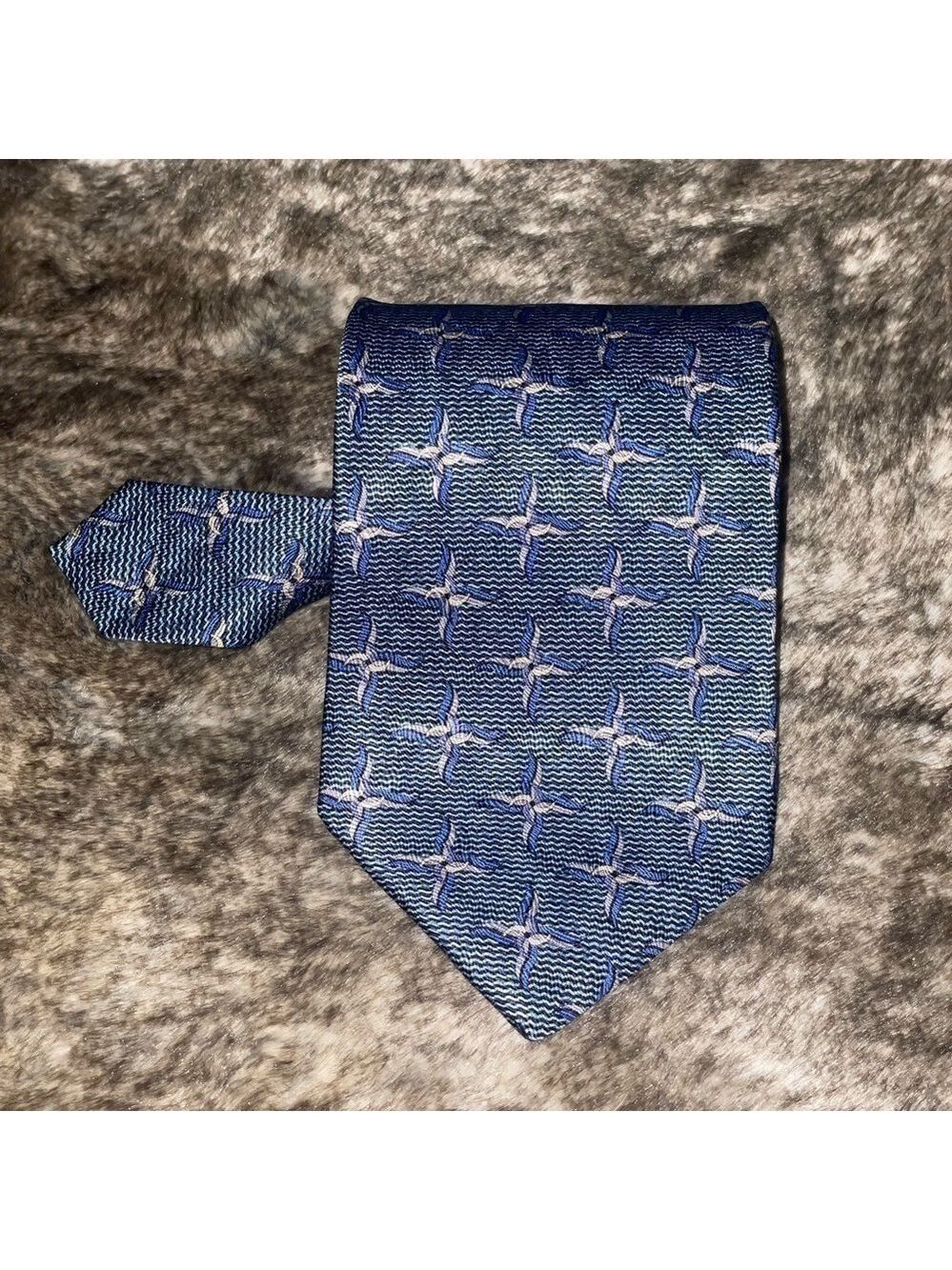 HENRY GRETHEL men’s tie black blue gold